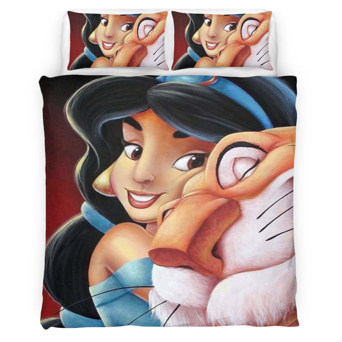 Prinzessin Jasmin und der Tiger Rajah Aladdin 02 Kinderbettwäsche – Bettwäsche