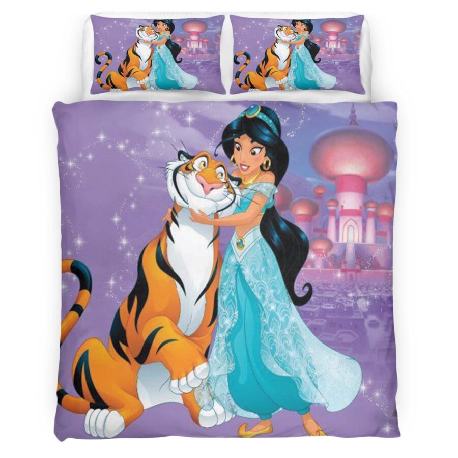 Prinzessin Jasmin und der Tiger Rajah Aladdin 04 Kinderbettwäsche – Bettwäsche – Bild 4