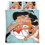 Prinzessin Jasmin und der Tiger Rajah Aladdin Kinderbettwäsche – Bettwäsche