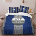 Karlsruher SC KSC blue white metal mesh Kinderbettwäsche – Bettwäsche
