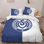 MSV Duisburg 02 blue vertical background Kinderbettwäsche – Bettwäsche