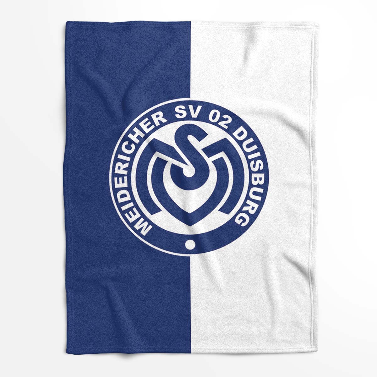 MSV Duisburg 02 blauer vertikaler Hintergrund Fleecedecke - Decke – Bild 2