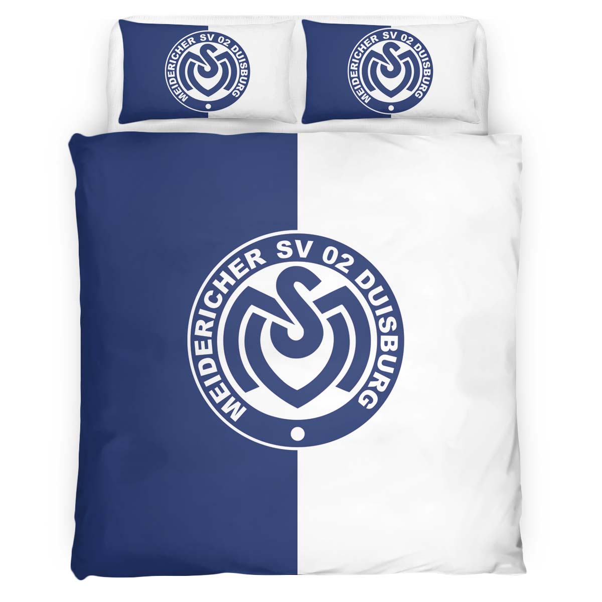 MSV Duisburg 02 blue vertical background Kinderbettwäsche - Bettwäsche – Bild 2
