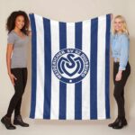 MSV Duisburg blauer Hintergrund 02 Fleecedecke – Decke