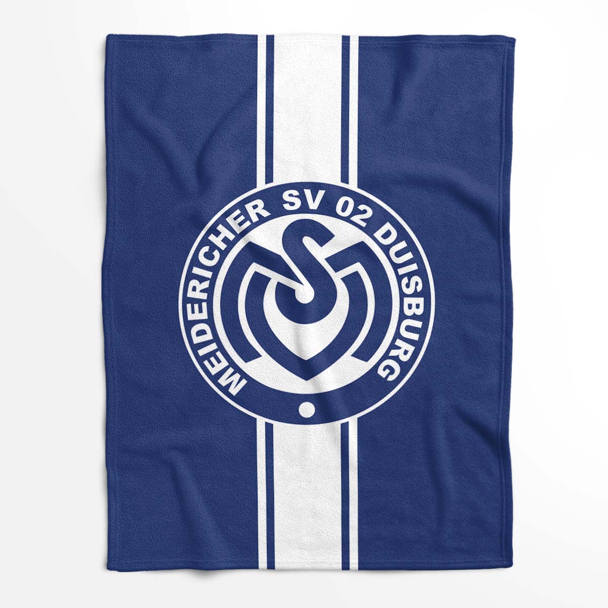 MSV Duisburg weiß blau Die Zebras 03 Fleecedecke - Decke – Bild 2