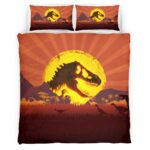 Majestätische Ansicht von Jurassic Park beeindruckend Kinderbettwäsche – Bettwäsche
