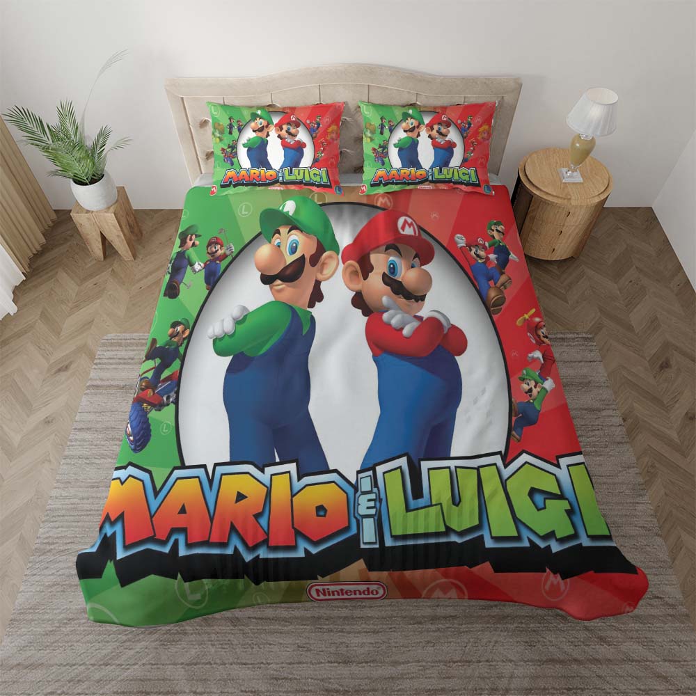 Mario und Luci Super Mario 1001 Kinderbettwäsche - Bettwäsche