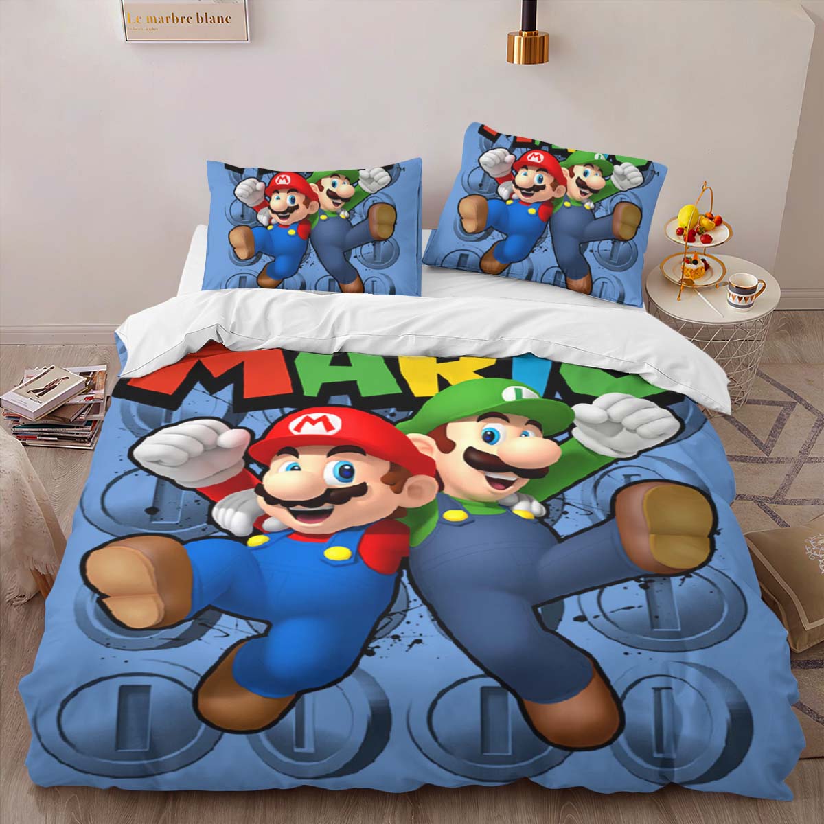 Mario und Luigi Super Mario 2 Kinderbettwäsche – Bettwäsche – Bild 2