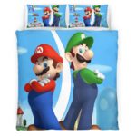 Mario und Luigi Super Mario 3 Kinderbettwäsche – Bettwäsche