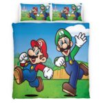 Mario und Luigi Super Mario 4 Kinderbettwäsche – Bettwäsche