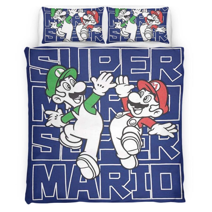 Mario und Luigi Super Mario 5 Kinderbettwäsche – Bettwäsche – Bild 4