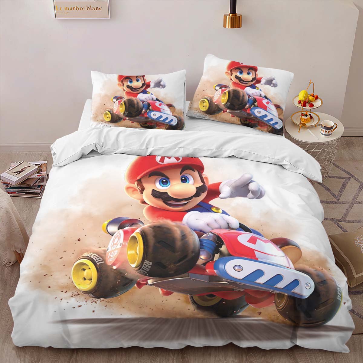 Mario in Mario Kart Welt Kinderbettwäsche – Bettwäsche – Bild 2