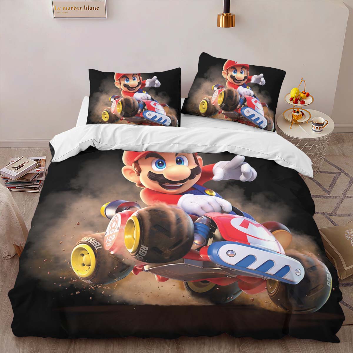 Mario in Mario Kart Welt 2 Kinderbettwäsche – Bettwäsche – Bild 2