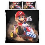 Mario in Mario Kart Welt 2 Kinderbettwäsche – Bettwäsche