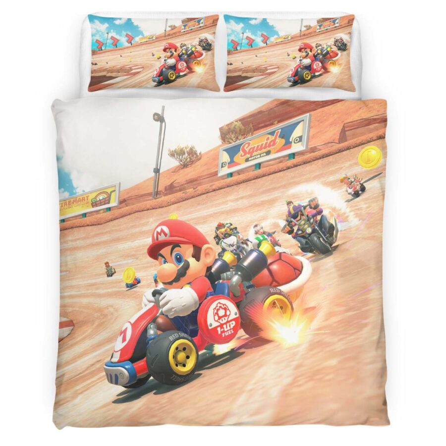 Mario in Mario Kart Welt 3 Kinderbettwäsche – Bettwäsche – Bild 4