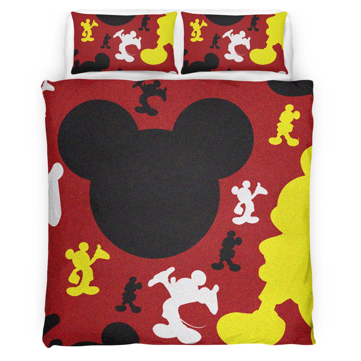 Micky Maus Silhouette Kinderbettwäsche – Bettwäsche