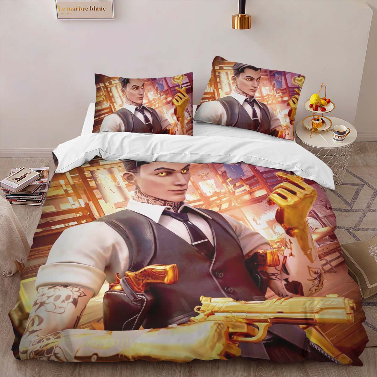 Midas Skin Cool Skin Fortnite Kinderbettwäsche – Bettwäsche – Bild 2