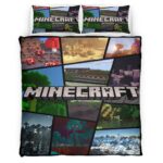 Minecraft Biom Ebene Tundra Nether Kinderbettwäsche – Bettwäsche
