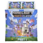 Minecraft Caves and Cliffs Teil 1 Kinderbettwäsche – Bettwäsche