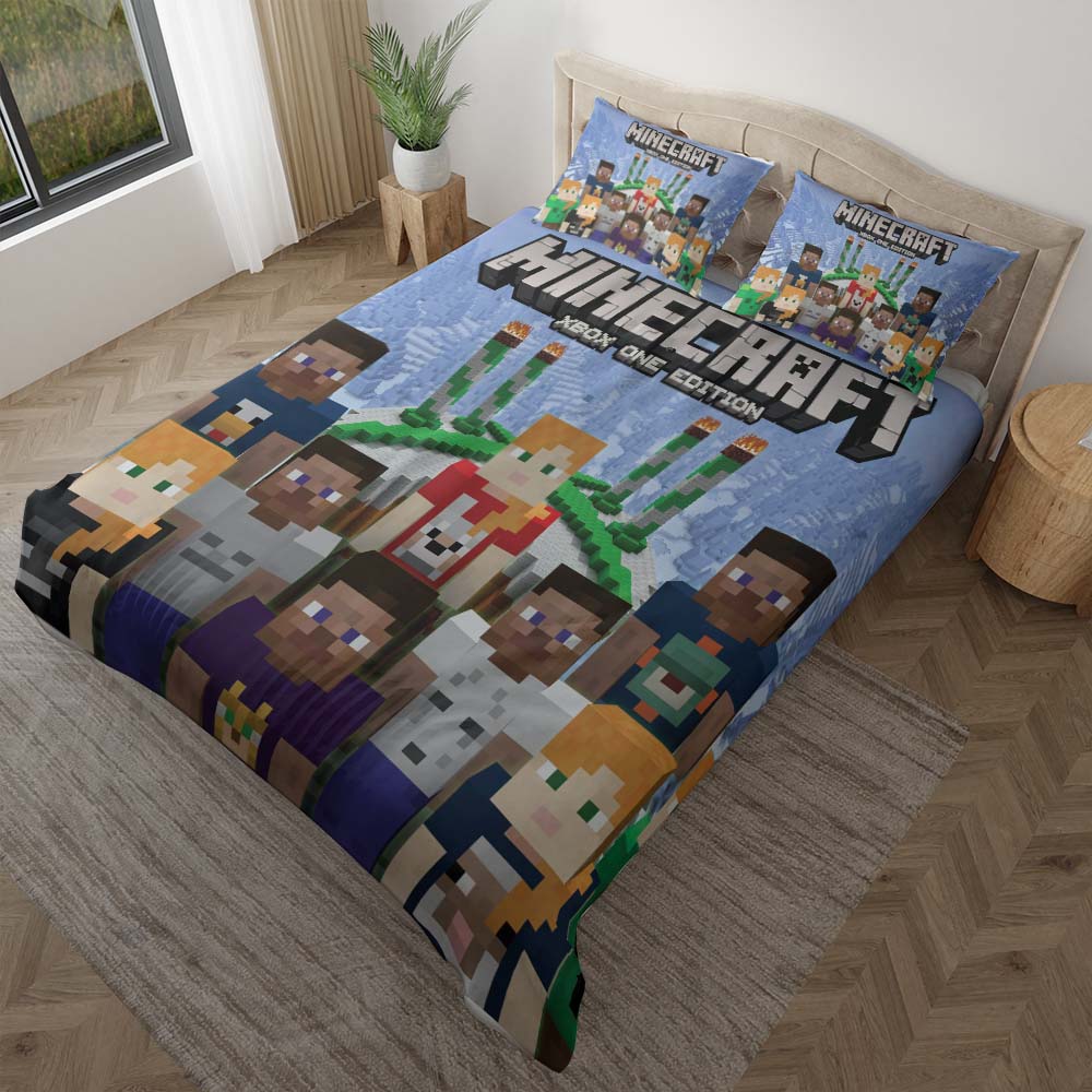 Minecraft Charaktere 1002 Kinderbettwäsche - Bettwäsche – Bild 2