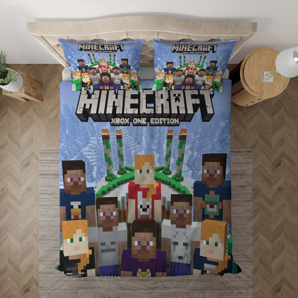 Minecraft Charaktere 1002 Kinderbettwäsche - Bettwäsche – Bild 3