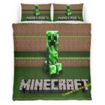 Minecraft Klassik Creeper unglücklich Kinderbettwäsche – Bettwäsche
