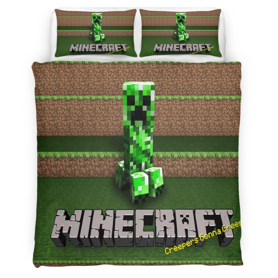 Minecraft Klassik Creeper unglücklich Kinderbettwäsche – Bettwäsche – Bild 4