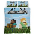 Minecraft Klassik Steve mit Alex Kinderbettwäsche – Bettwäsche