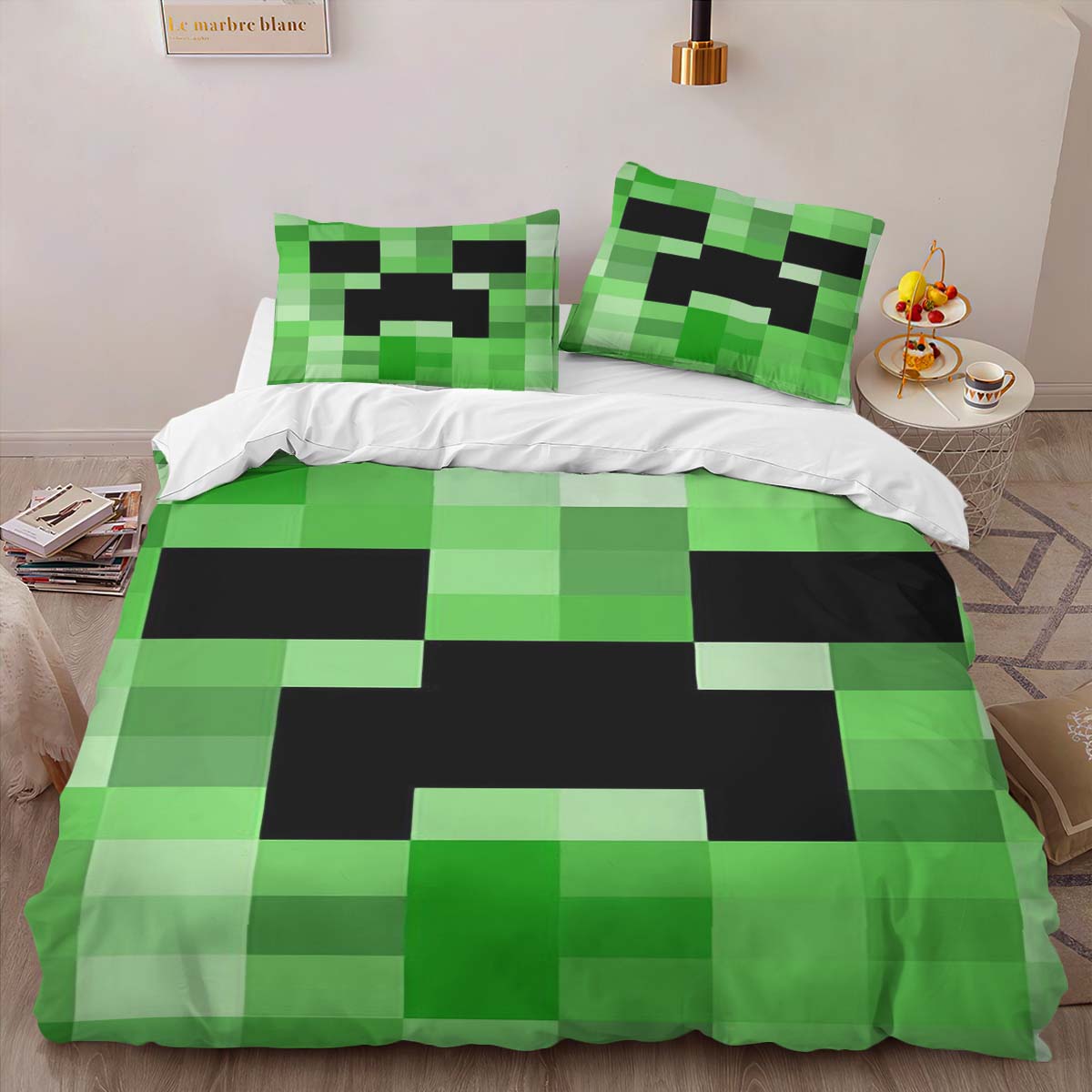 Minecraft Creeper Videospiel Teppich Kinderbettwäsche – Bettwäsche – Bild 2