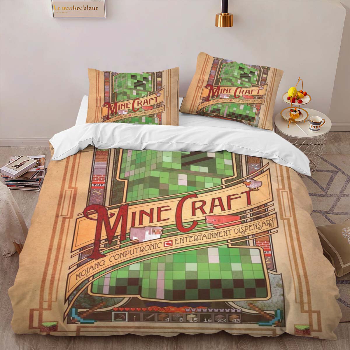 Minecraft Creeper und Charaktere Kinderbettwäsche – Bettwäsche – Bild 2