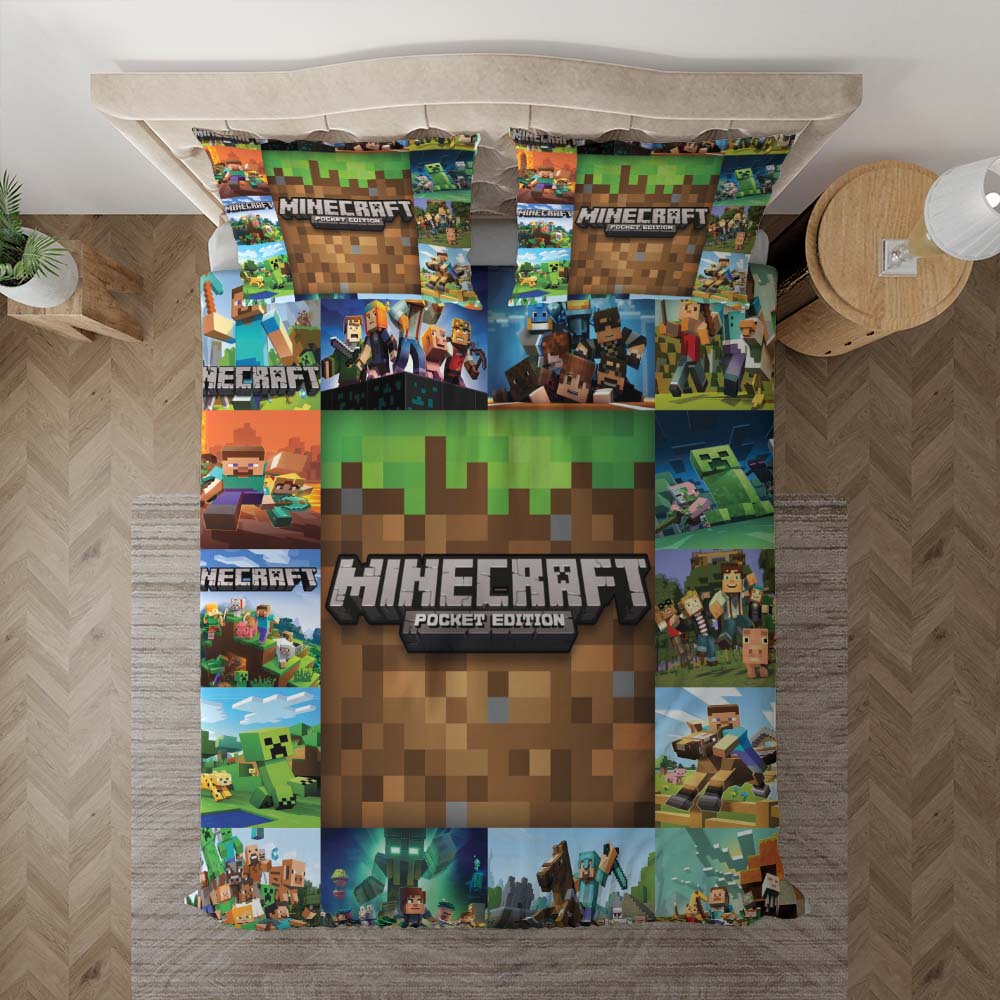Minecraft Dekorideen Kinderbettwäsche - Bettwäsche – Bild 3