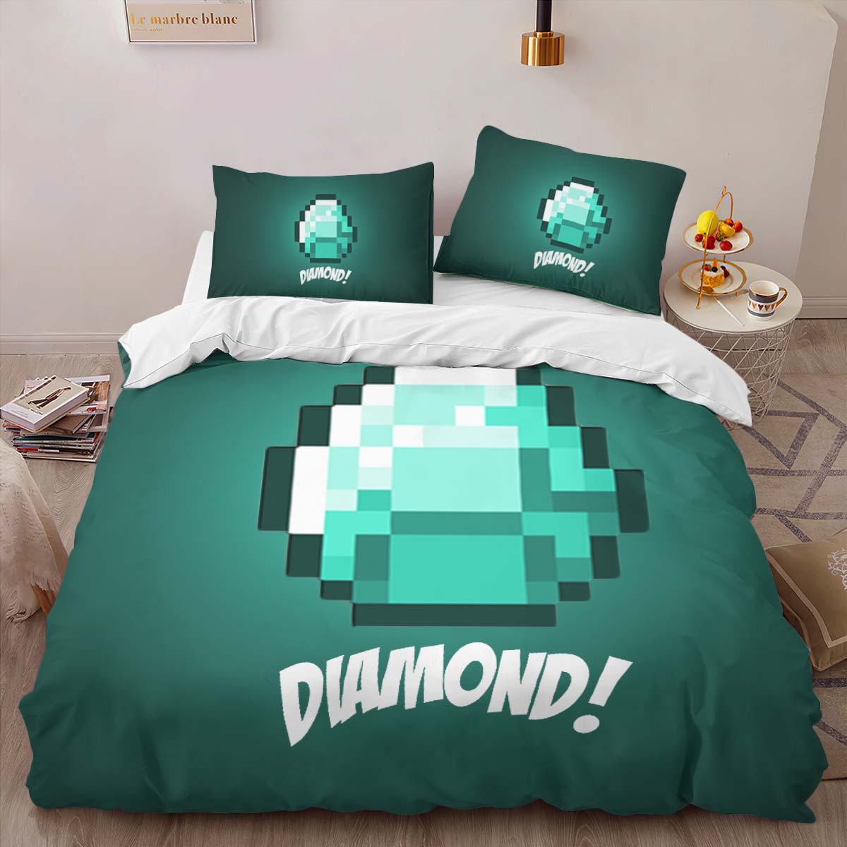Minecraft Diamant 4 Kinderbettwäsche – Bettwäsche – Bild 2
