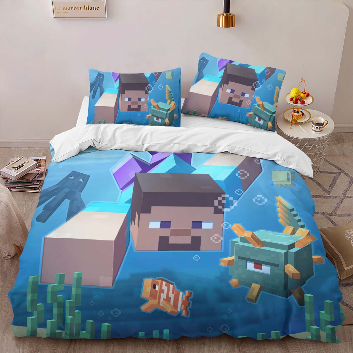 Minecraft Steve unter dem Ozean Kinderbettwäsche – Bettwäsche – Bild 2
