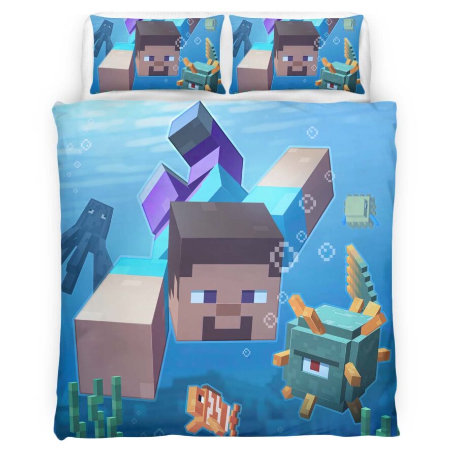 Minecraft Steve unter dem Ozean Kinderbettwäsche – Bettwäsche – Bild 4