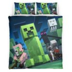 Minecraft Bösewicht Creeper Spinne Enderman Kinderbettwäsche – Bettwäsche
