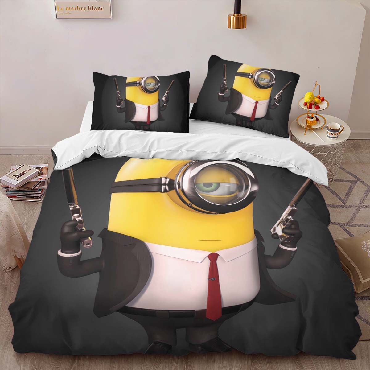 Minions Stuart 04 Kinderbettwäsche – Bettwäsche – Bild 2