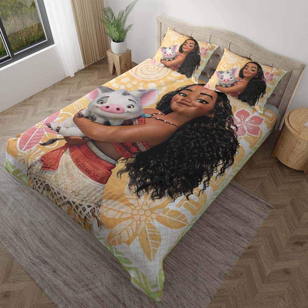 Vaiana Moana und Schwein Kinderbettwäsche - Bettwäsche – Bild 2