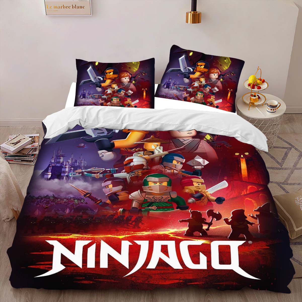 Ninjago Alle Charaktere 1001 Kinderbettwäsche – Bettwäsche – Bild 2