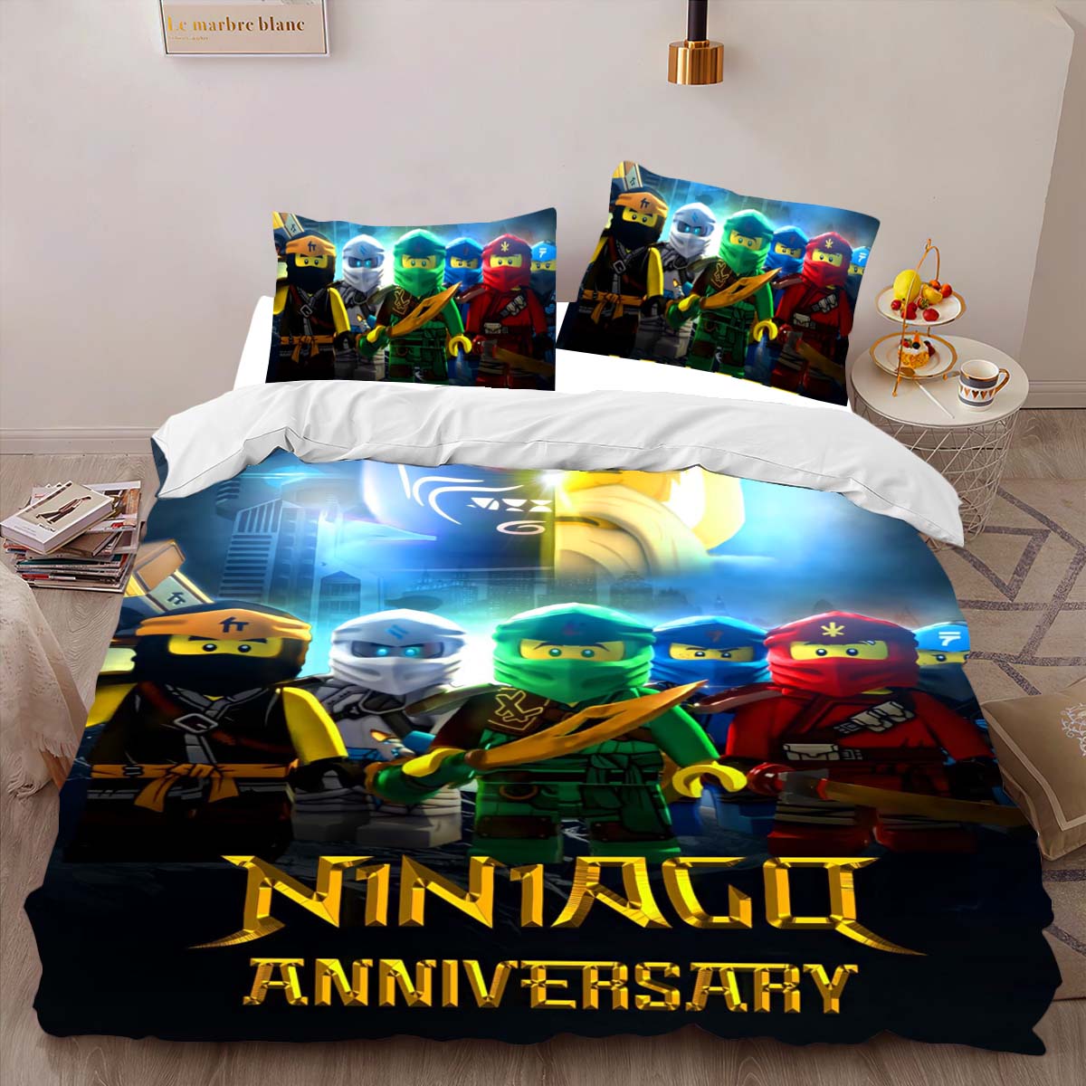Ninjago Alle Charaktere 1004 Kinderbettwäsche – Bettwäsche – Bild 2