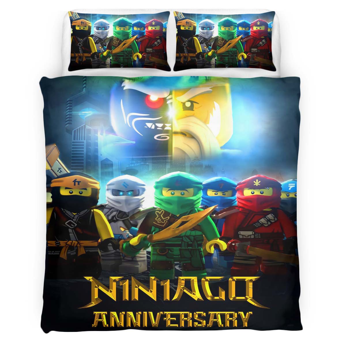 Ninjago Alle Charaktere 1004 Kinderbettwäsche – Bettwäsche
