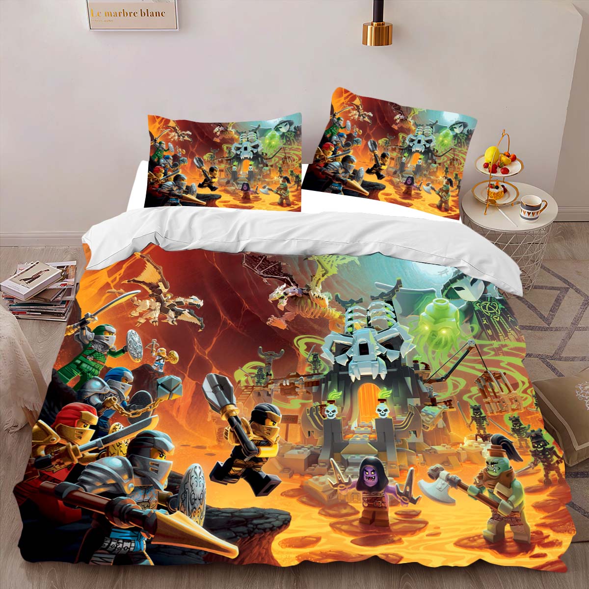 Ninjago Alle Charaktere 1011 Kinderbettwäsche – Bettwäsche – Bild 2
