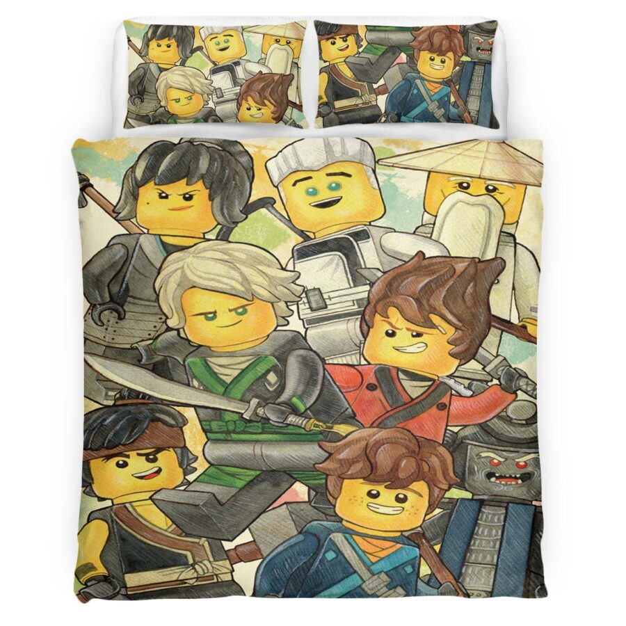 Ninjago Alle Charaktere 1015 Kinderbettwäsche – Bettwäsche – Bild 4