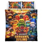 Ninjago Alle Charaktere Aufstieg der Drachen Kinderbettwäsche – Bettwäsche