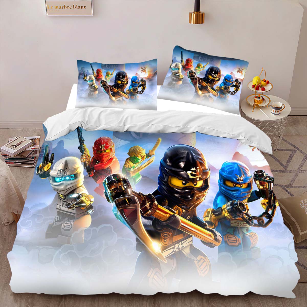 Ninjago Alle Charaktere Kampf 1008 Kinderbettwäsche – Bettwäsche – Bild 2