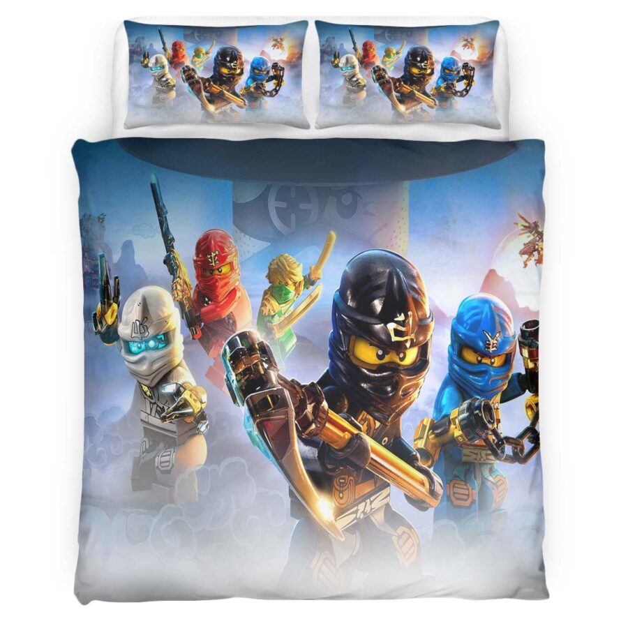 Ninjago Alle Charaktere Kampf 1008 Kinderbettwäsche – Bettwäsche – Bild 4