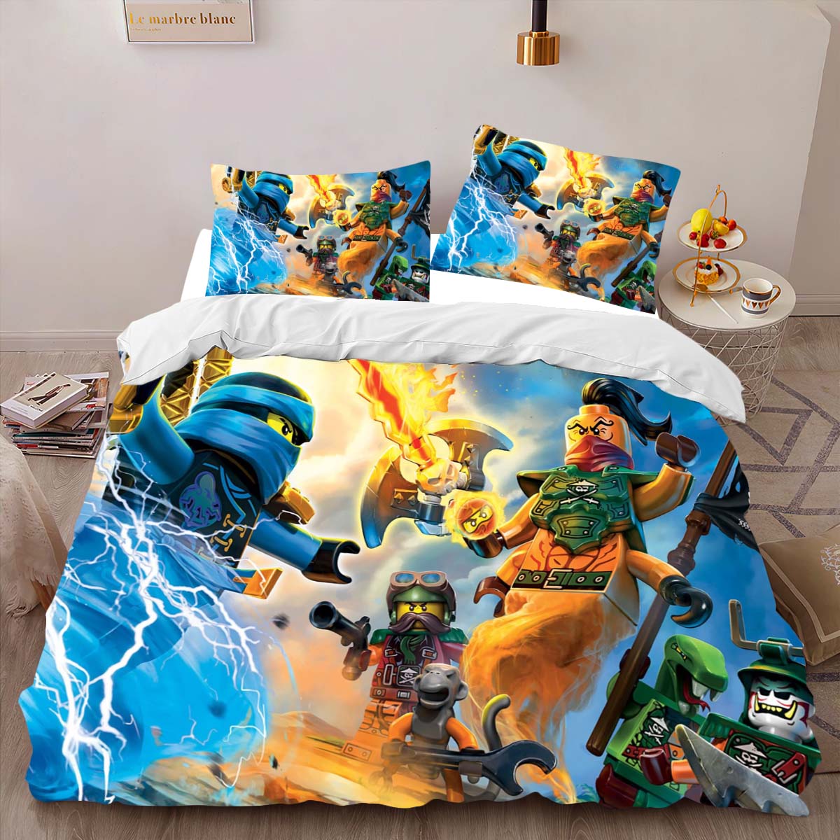 Ninjago Alle Charaktere Kampf 1010 Kinderbettwäsche – Bettwäsche – Bild 2