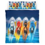 Ninjago Alle Charaktere Kampf 1011 Kinderbettwäsche – Bettwäsche