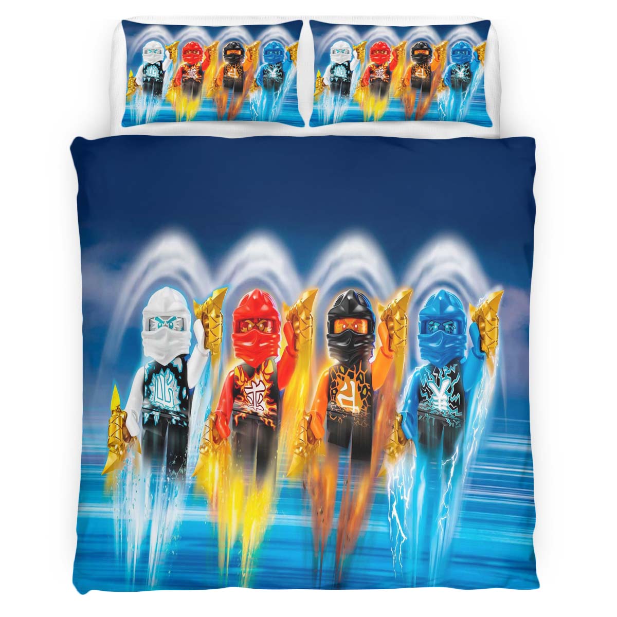 Ninjago Alle Charaktere Kampf 1011 Kinderbettwäsche – Bettwäsche