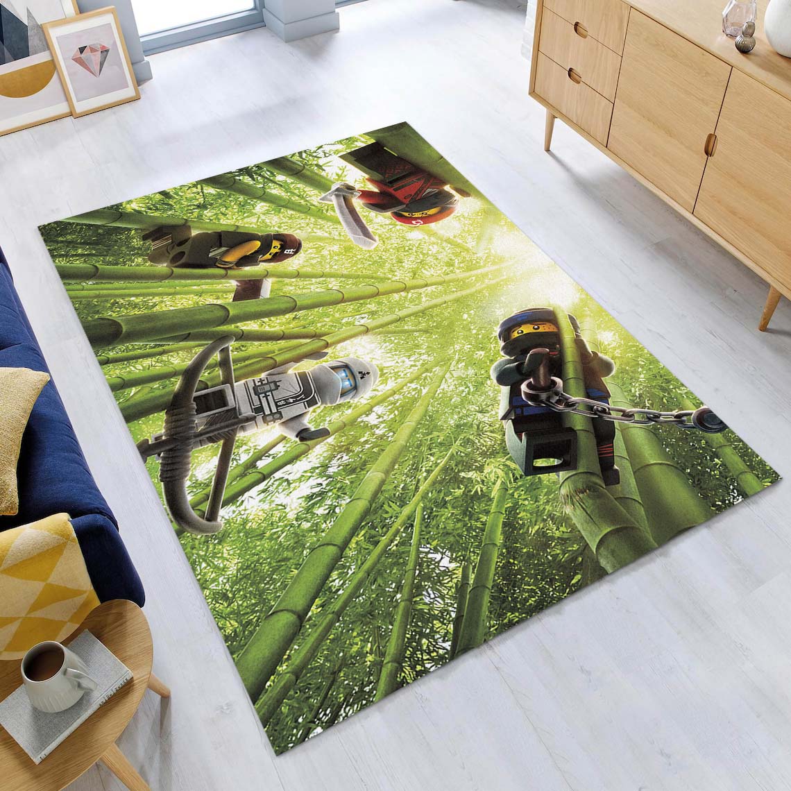 Ninjago Alle Charaktere kämpfen 1012 Teppich – Bild 2