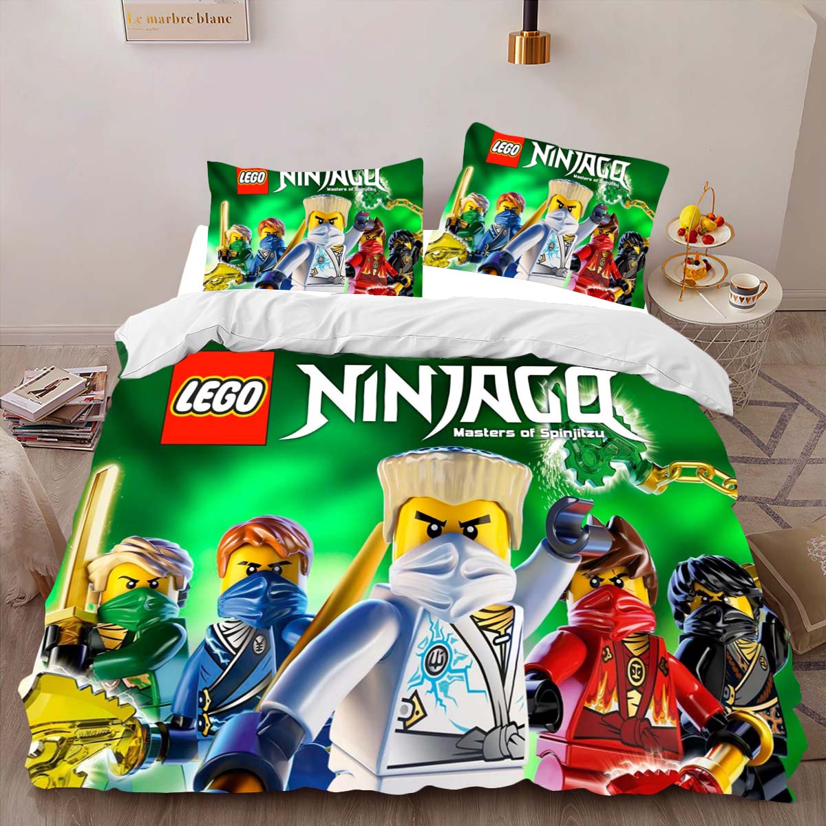 Ninjago Alle Charaktere Kampf 1013 Kinderbettwäsche – Bettwäsche – Bild 2